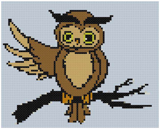 Easy Owl Cross Stitch Pattern | Advanced Cross Stitch